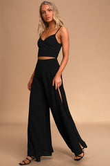 Out Tonight Black Two-Piece Jumpsuit