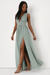 Heavenly Hues Sage Brush Maxi Dress