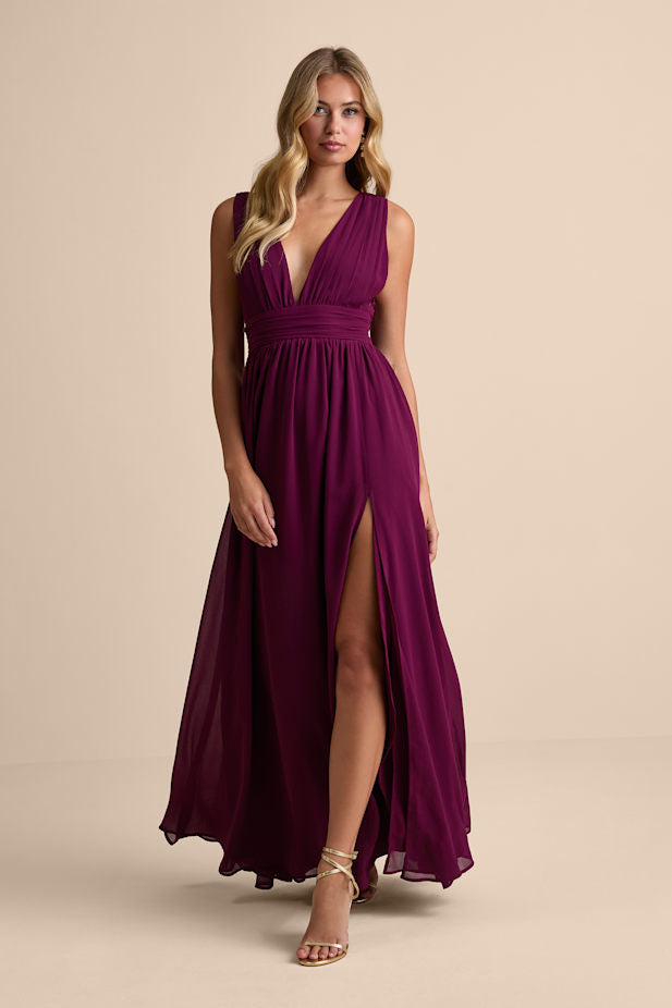 Heavenly Hues Plum Maxi Dress
