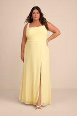 Remarkable Arrival Light Yellow Sleeveless Maxi Dress